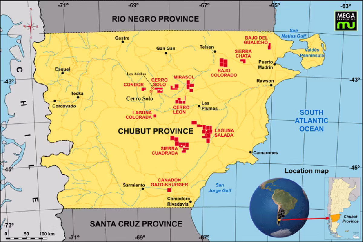 Chubut autorizó la exploración de uranio en Laguna Salada