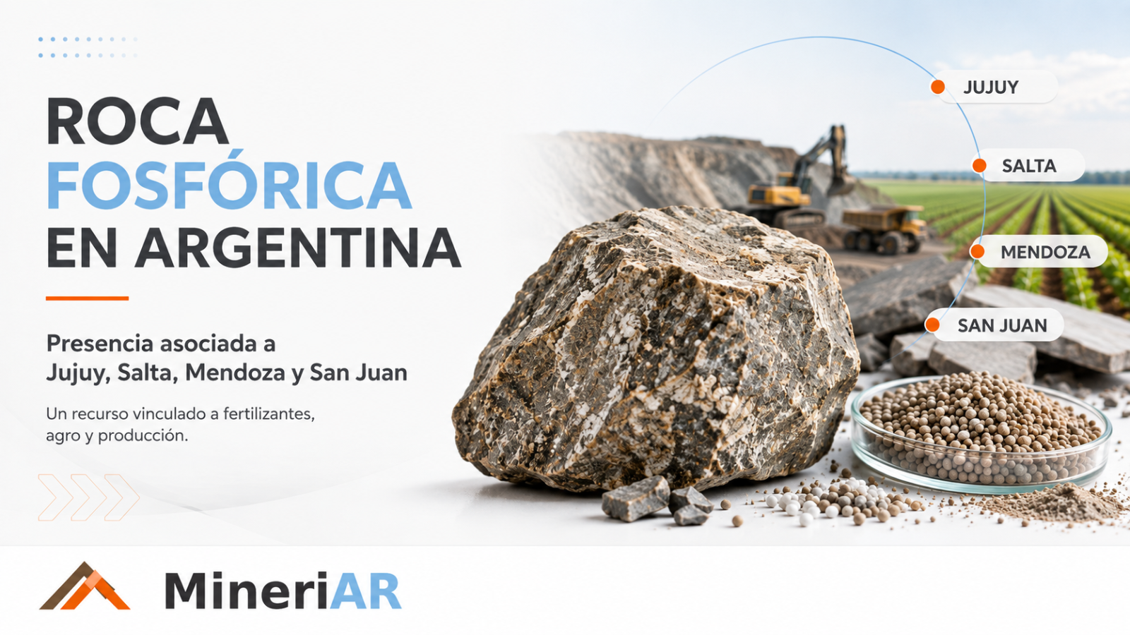 Roca fosfórica: qué es, para qué sirve y dónde se encuentra en Argentina