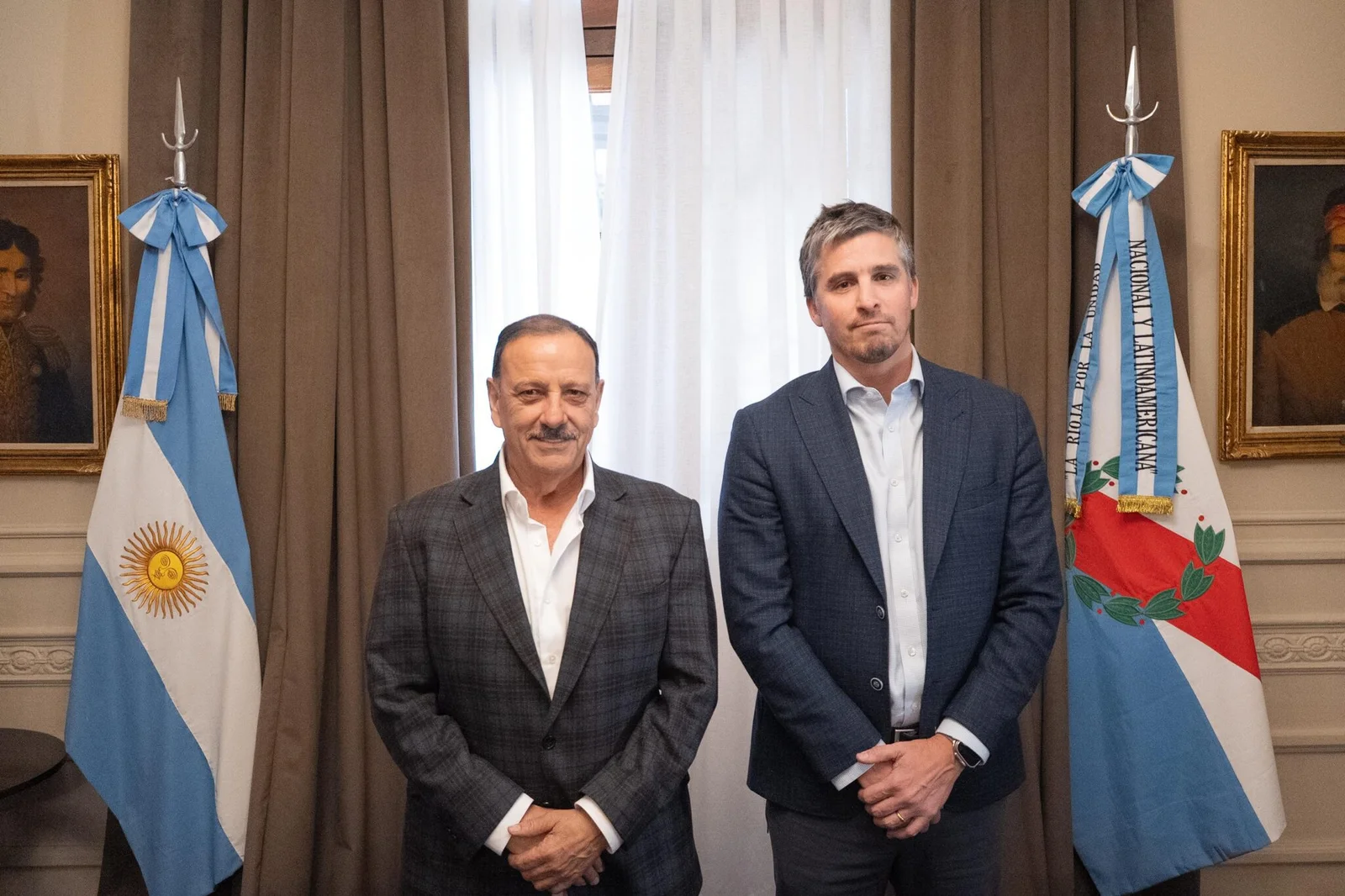 Quintela y Vicuña avanzan en un acuerdo estratégico para impulsar empleo, obras y proveedores riojanos